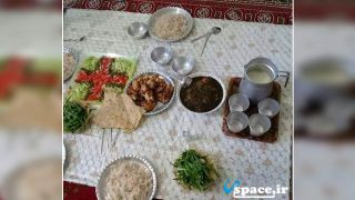 غذای محلی اقامتگاه بوم گردی ماداکتو - دره شهر - روستای دشت آباد